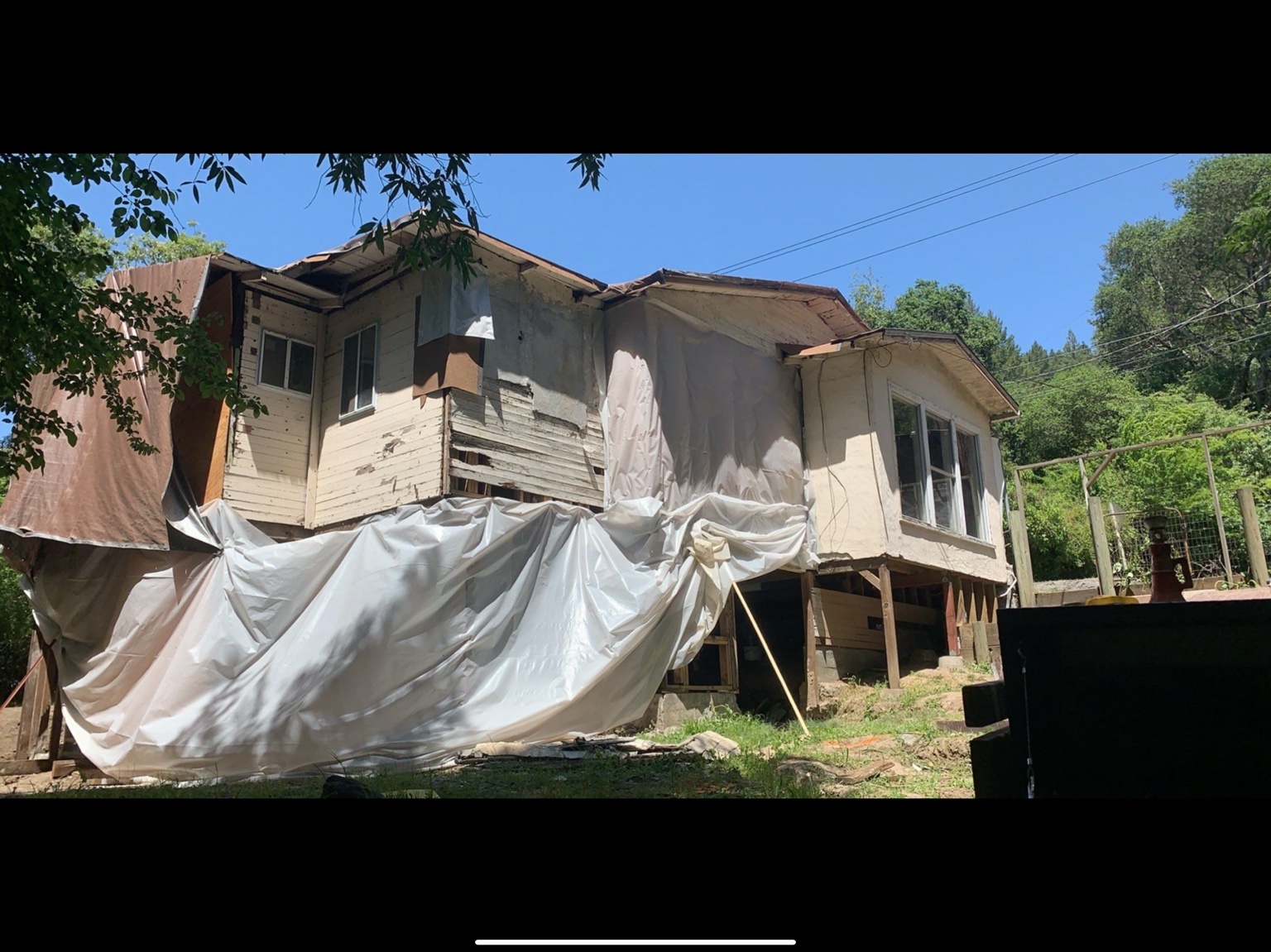 Doug's House when restoration work began