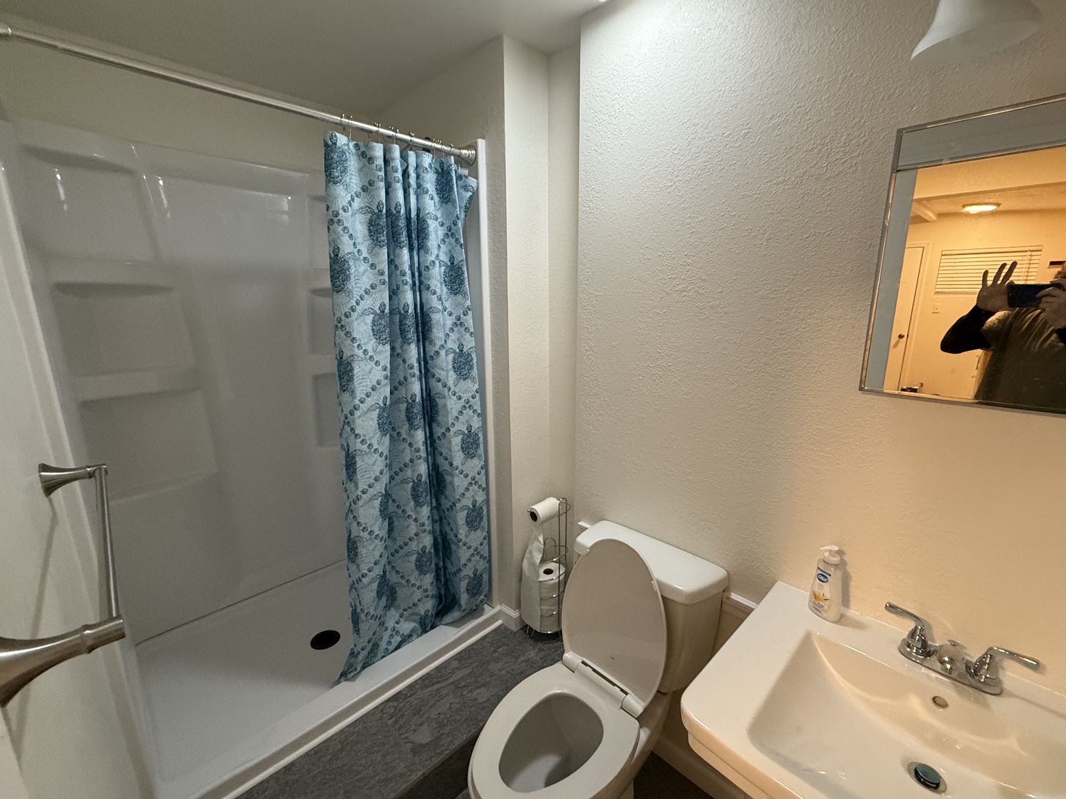 Bathroom in completed granny unit