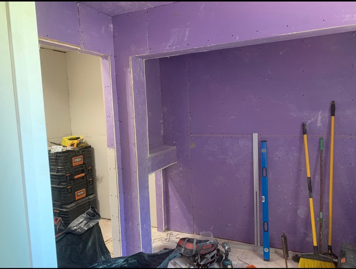 Bathroom conversion during interior work