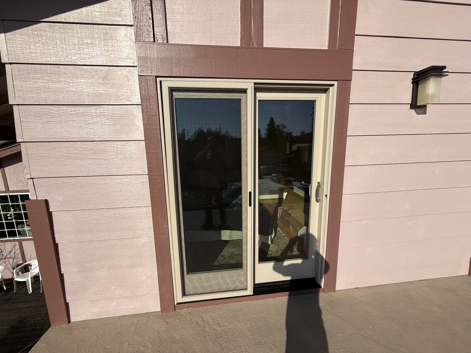 Completed deck area